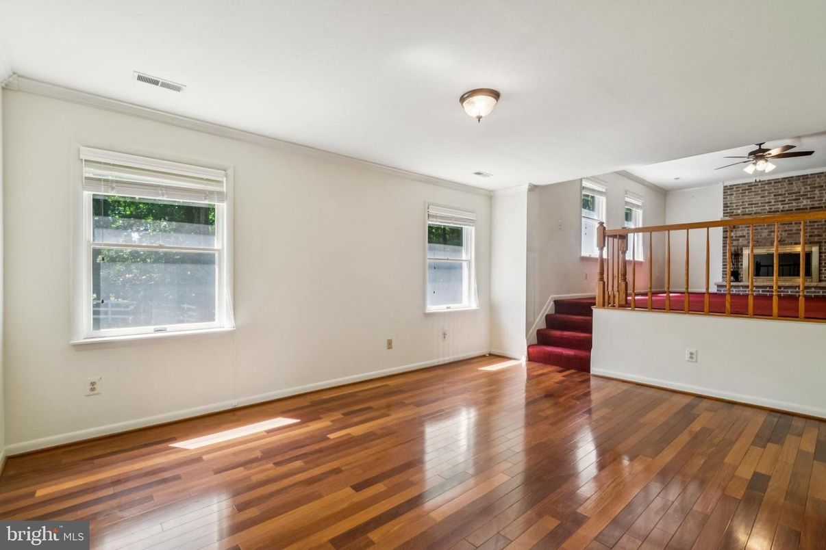 Empty room, Interior, Wood Texture Flooring