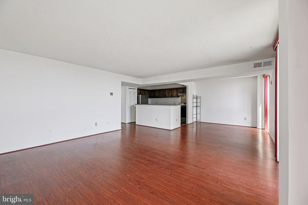 Empty room, Interior, Kitchen, Wood Texture Flooring