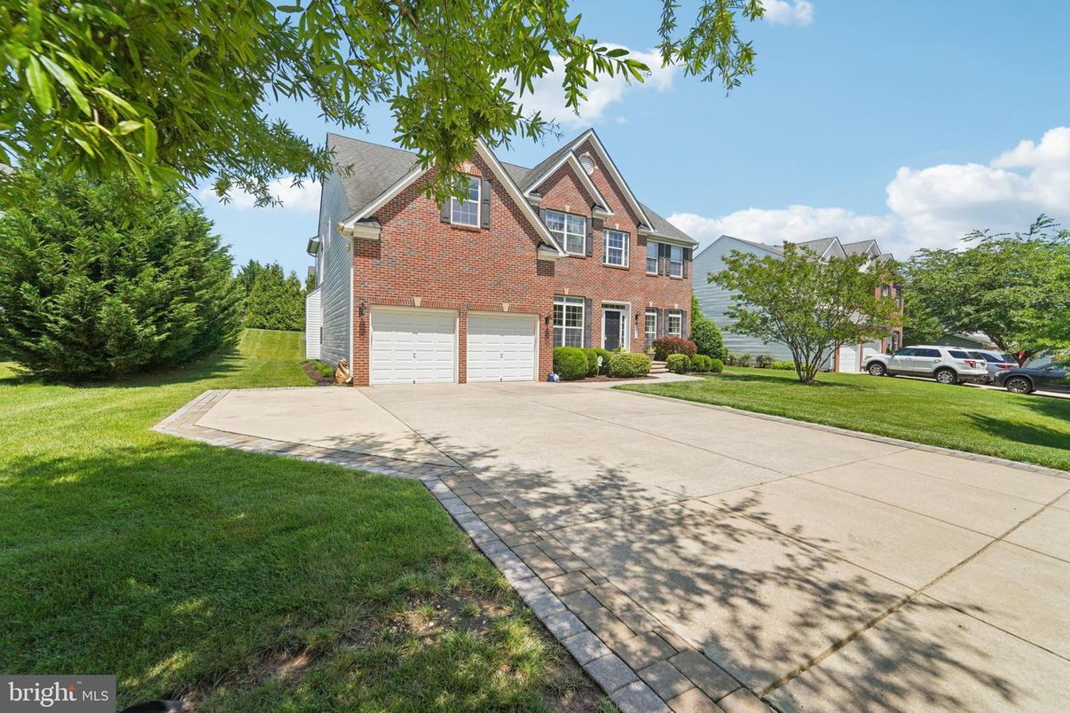 Attached, Exterior, Facade, Brick Facade, Tudor Revival