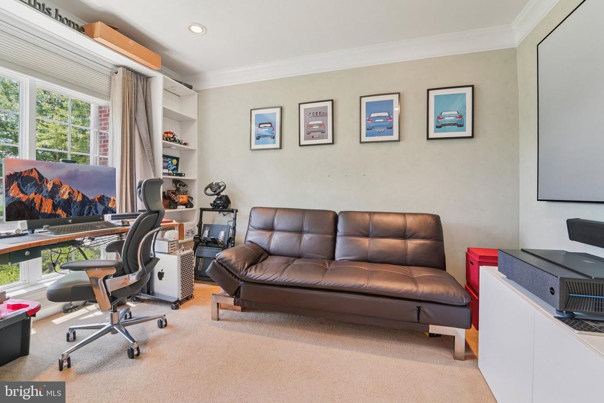 Home Office, Interior, Recessed Lighting