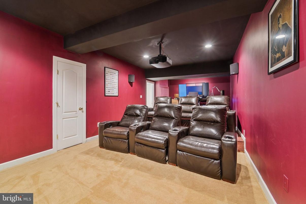 Home Theatre Room, Interior, Recessed Lighting, Theatre Room