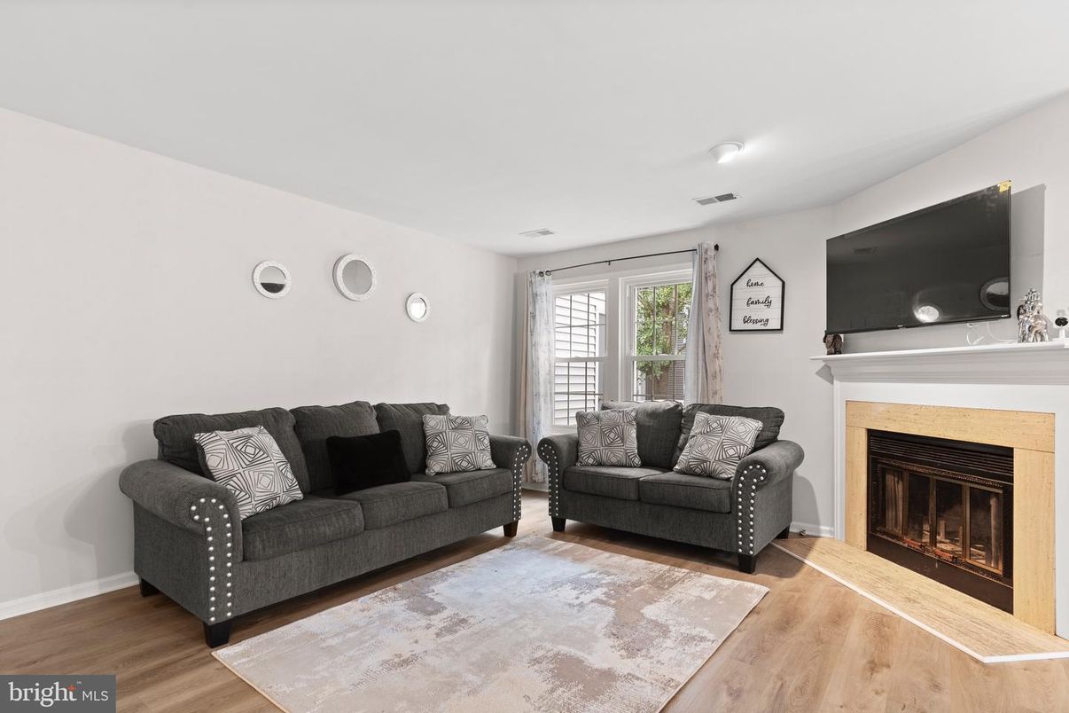 Fireplace, Interior, Living room, Wood Texture Flooring