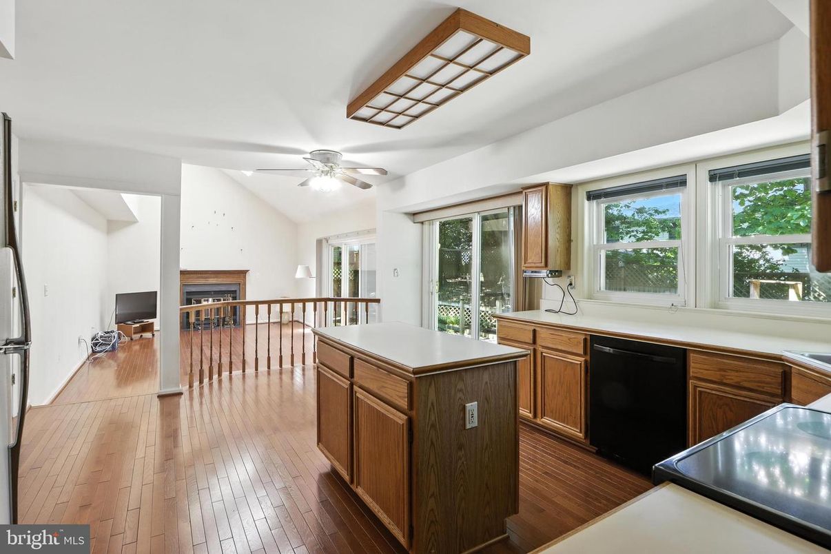 Interior, Kitchen, Wood Texture Flooring