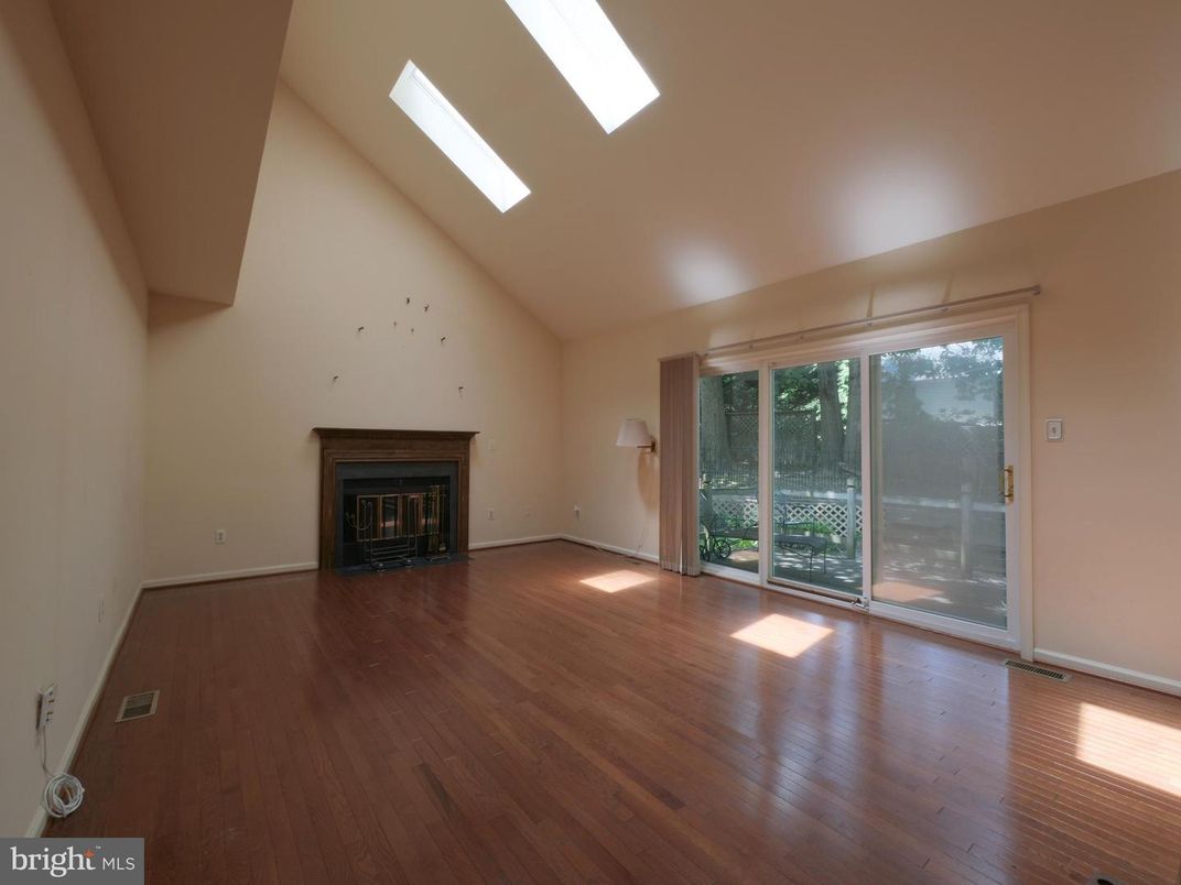 Empty room, Fireplace, Interior, Wood Texture Flooring