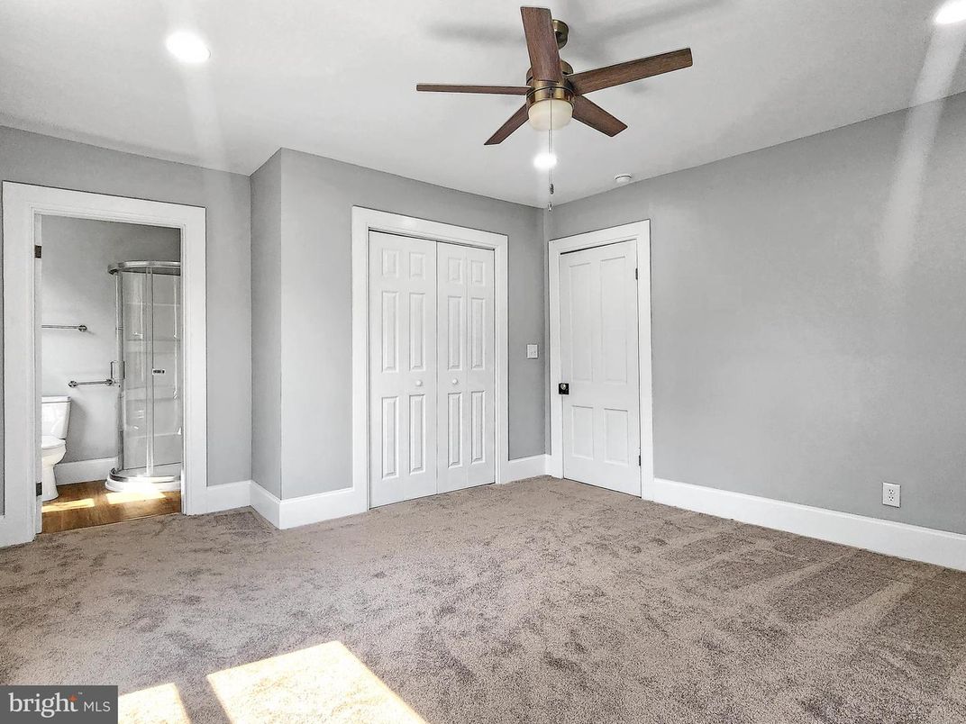 Bathroom, Empty room, Glass Shower, Interior, Recessed Lighting
