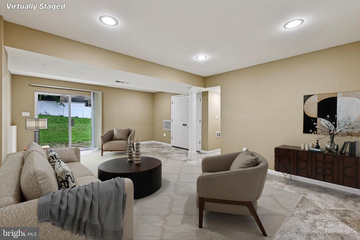 Interior, Living room, Recessed Lighting