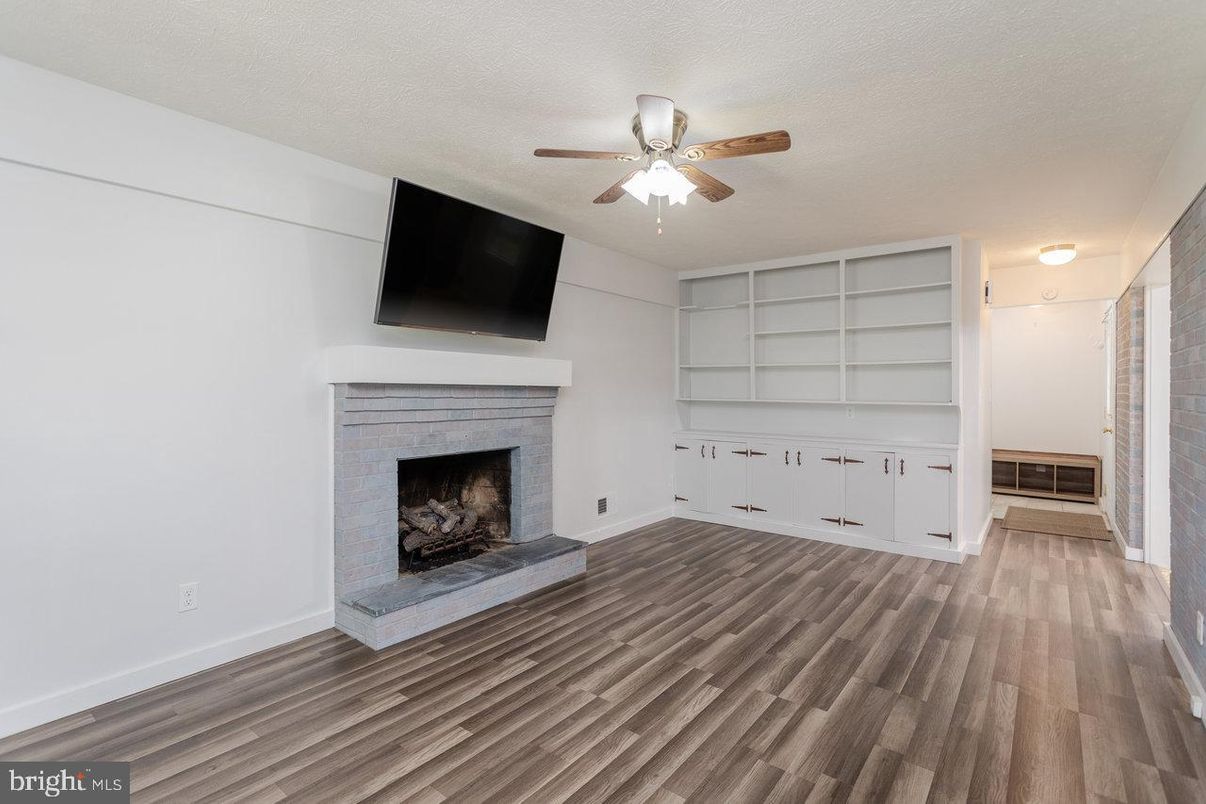 Fireplace, Interior, Wood Texture Flooring
