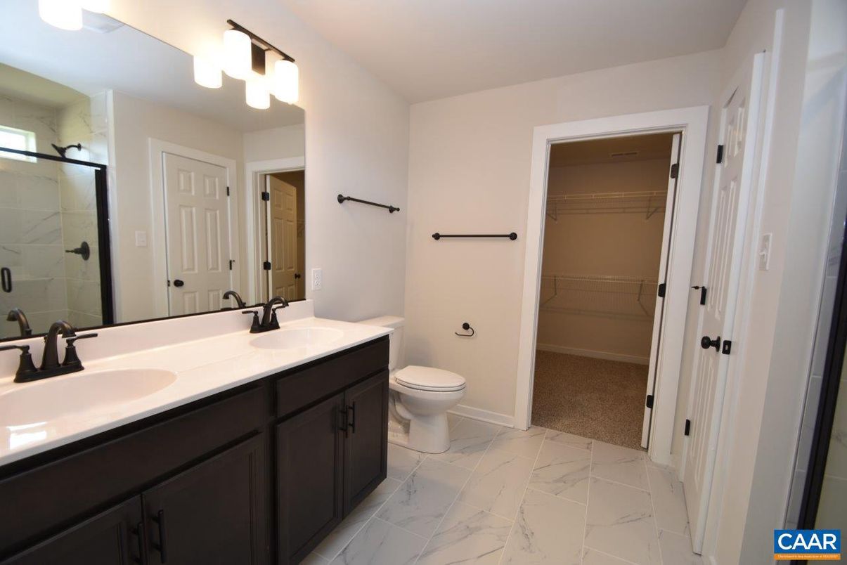 Bathroom, Dual Sink Vanities, Interior, Marble, Walk-in Closets