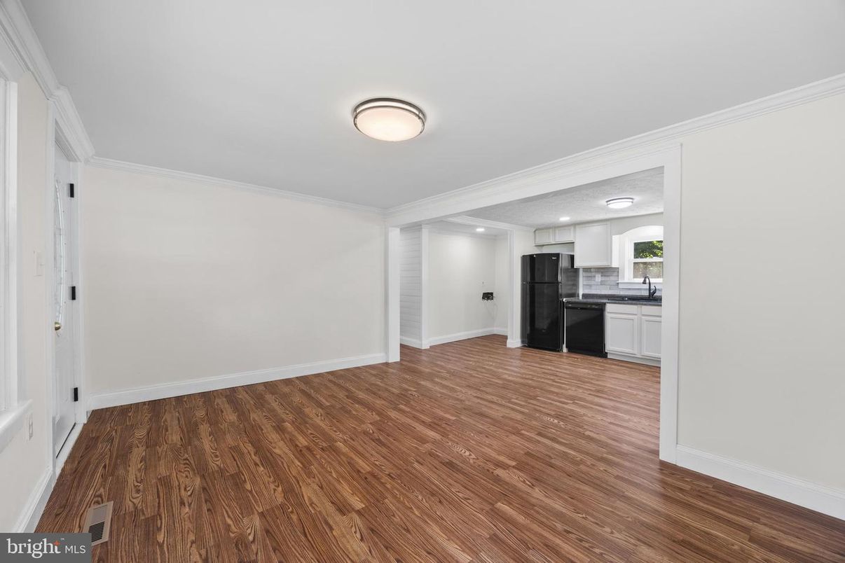 Empty room, Interior, Kitchen, Wood Texture Flooring
