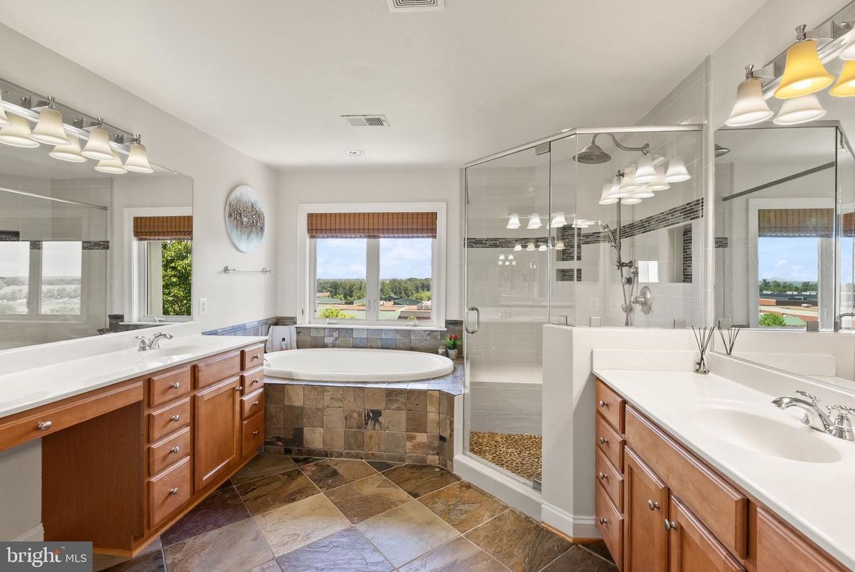 Bathroom, Dual Sink Vanities, Glass Shower, Interior