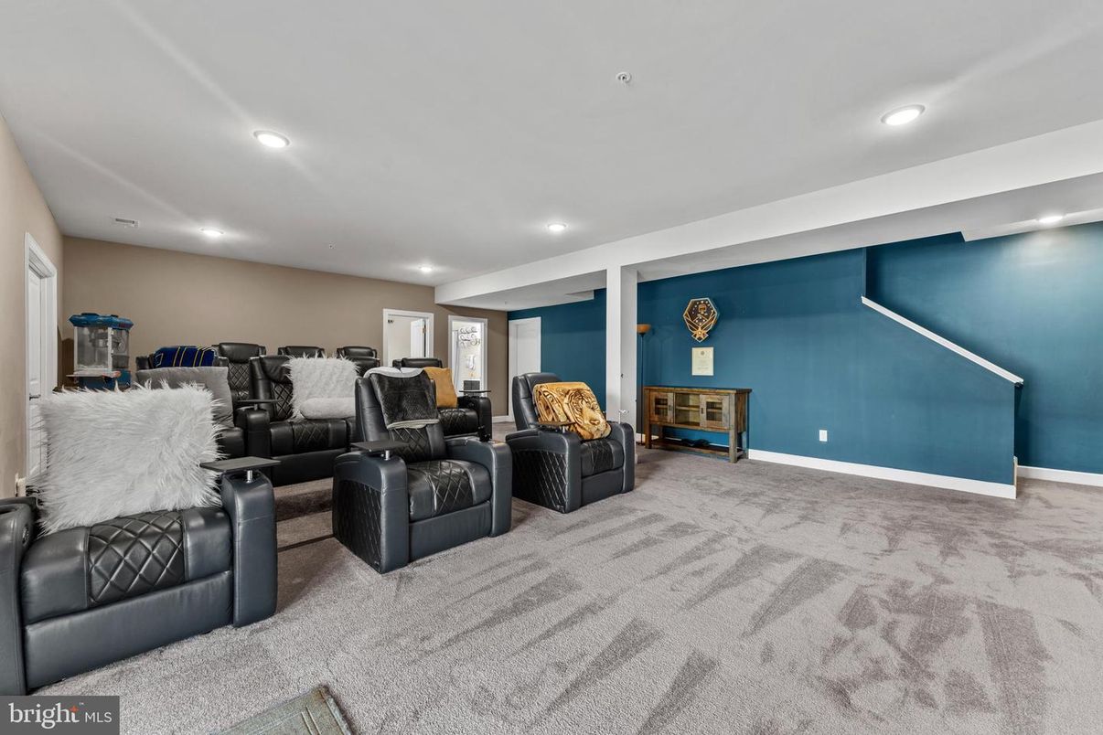 Home Theatre Room, Interior, Recessed Lighting, Theatre Room