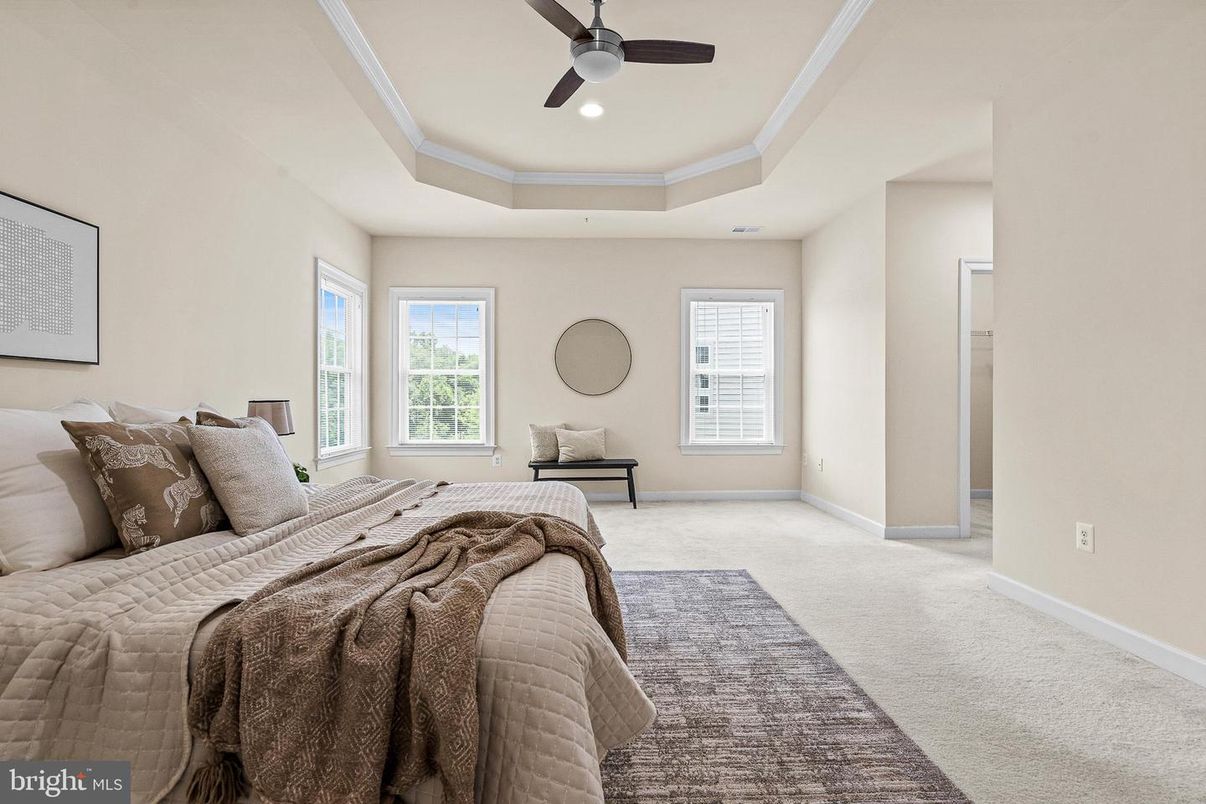 Bedroom, Interior, Recessed Lighting