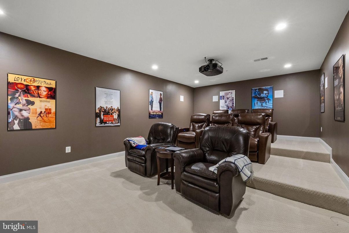 Home Theatre Room, Interior, Recessed Lighting, Theatre Room