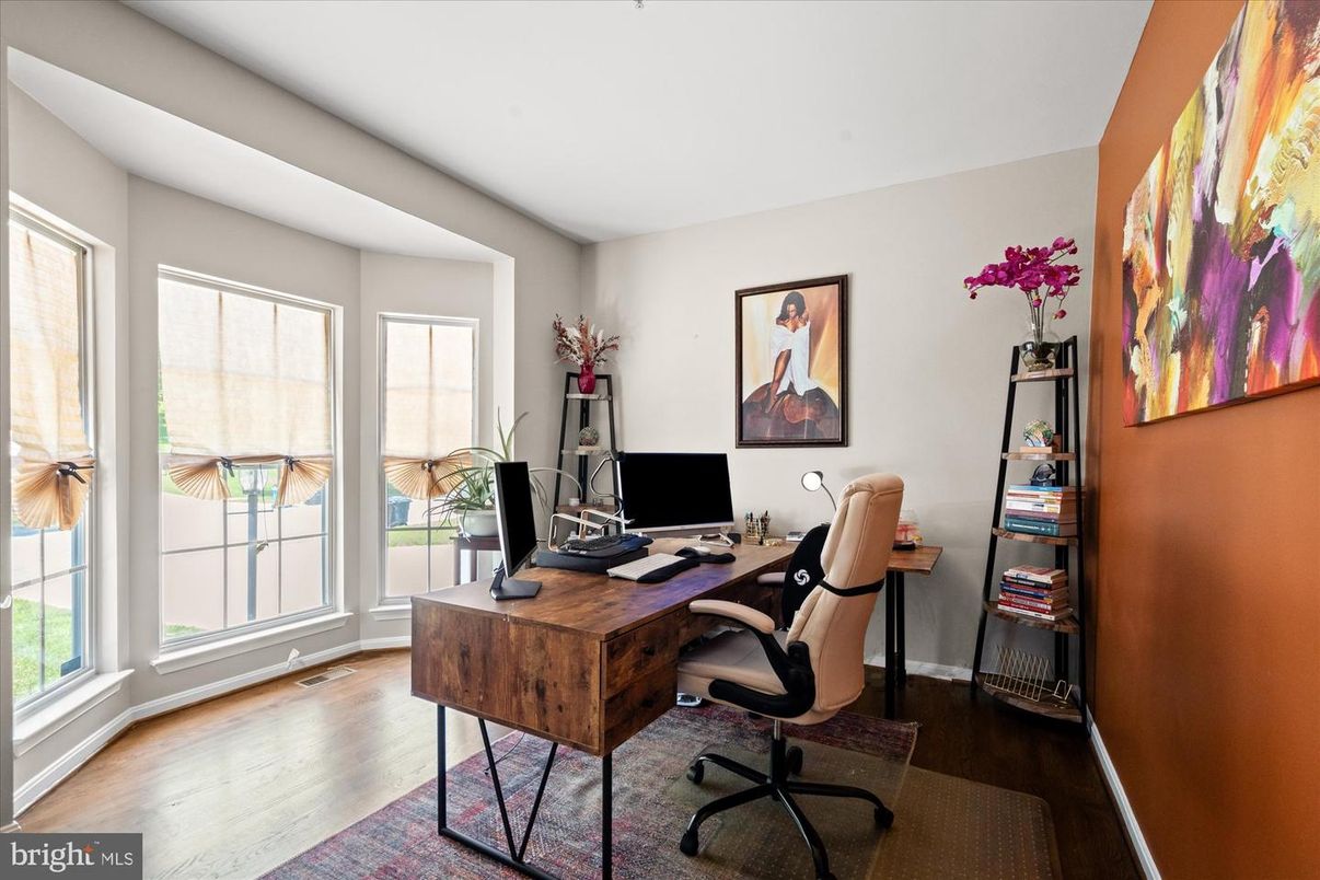 Home Office, Interior, Wood Texture Flooring