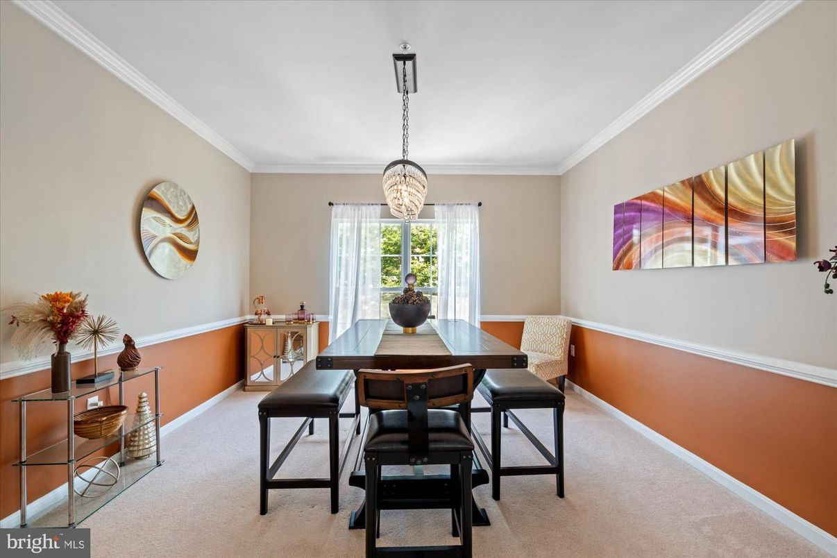 Dining room, Interior, Pendant Lights
