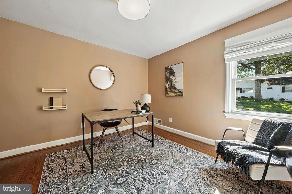 Home Office, Interior, Wood Texture Flooring