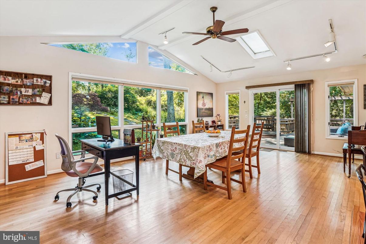 Home Office, Interior, Wood Texture Flooring