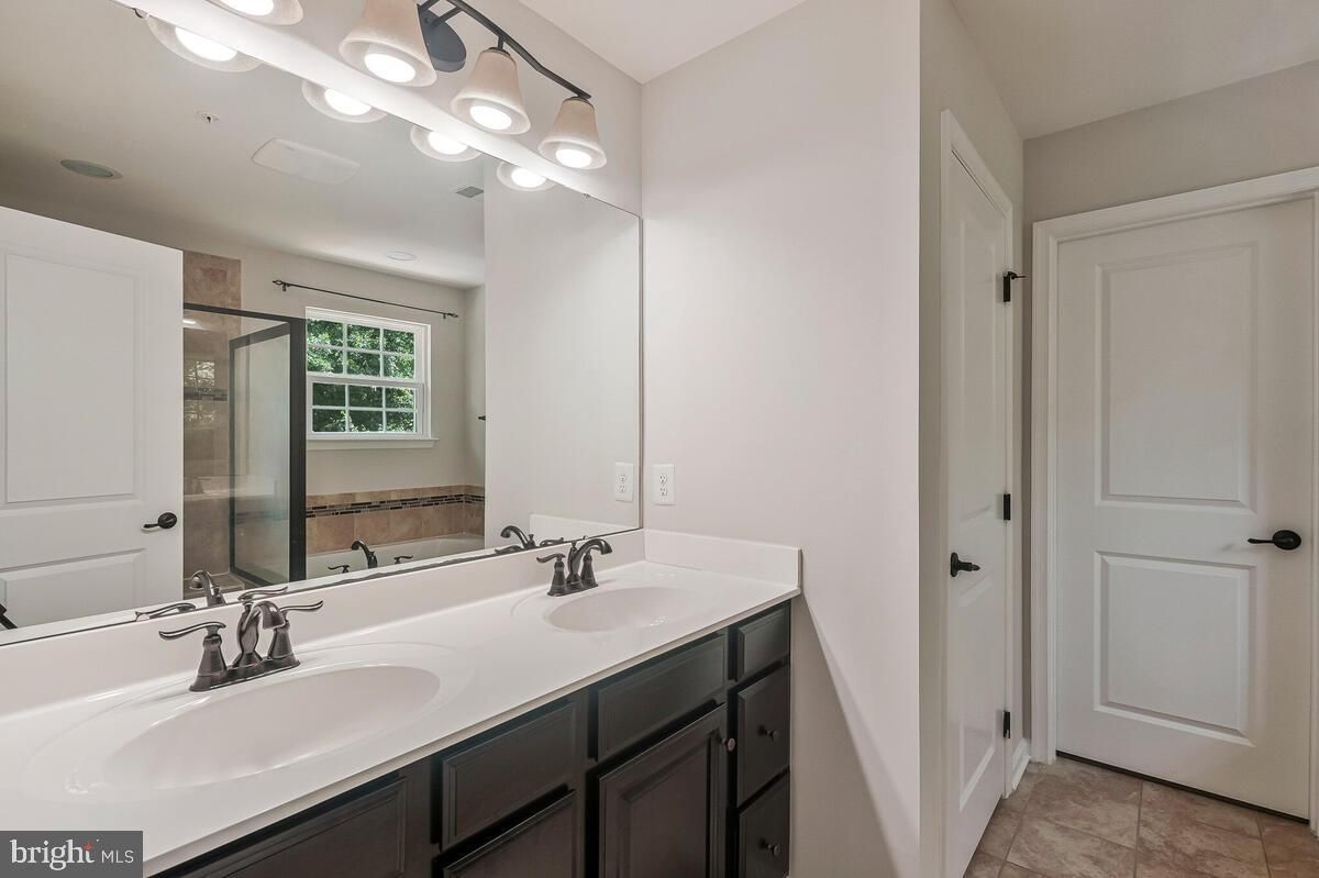 Bathroom, Dual Sink Vanities, Glass Shower, Interior