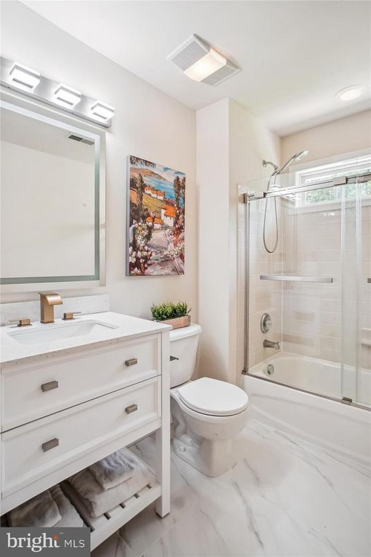 Bathroom, Glass Shower, Interior, Marble, Recessed Lighting