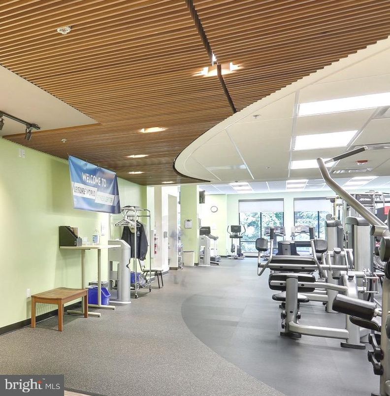 Fitness Equipment, Gym, Interior, Recessed Lighting