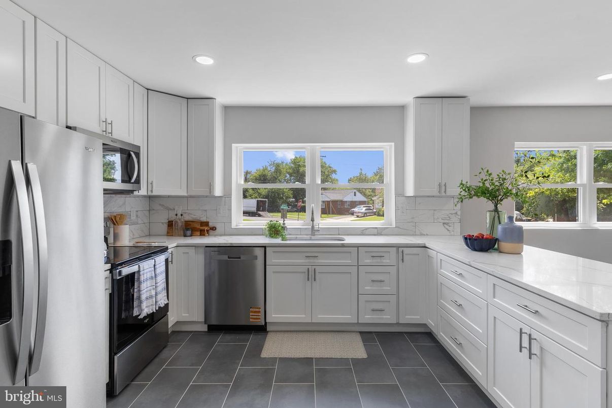 Interior, Kitchen, Recessed Lighting, Stainless Steel Appliances