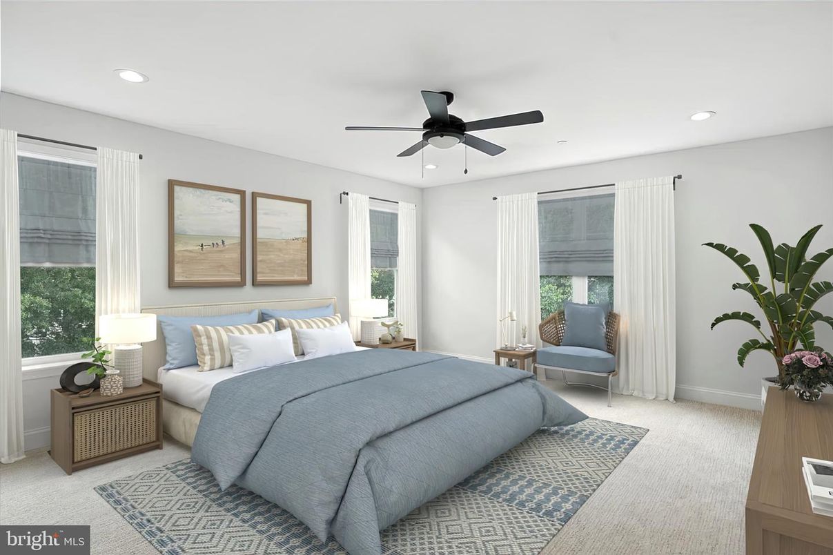 Bedroom, Interior, Recessed Lighting