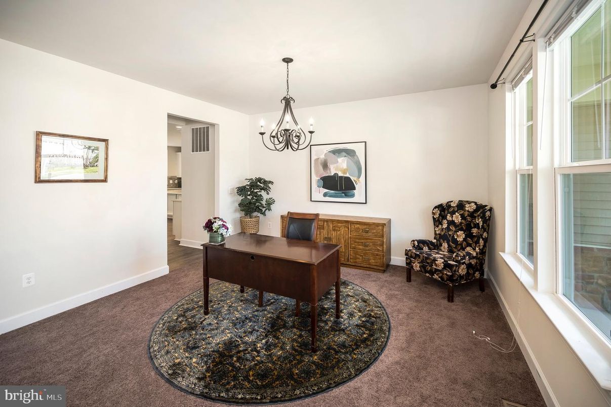 Chandelier, Home Office, Interior