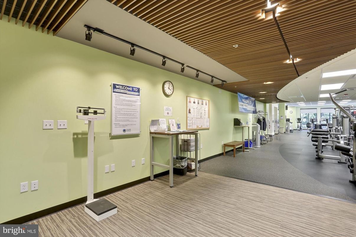 Fitness Equipment, Gym, Interior, Recessed Lighting