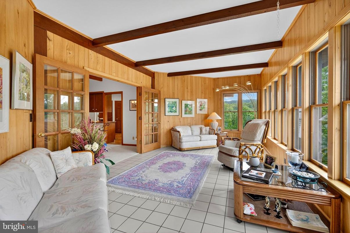 Interior, Living room, Wooden Beams, Wooden Walls
