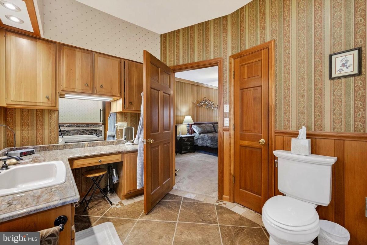Bathroom, Interior, Wooden Walls