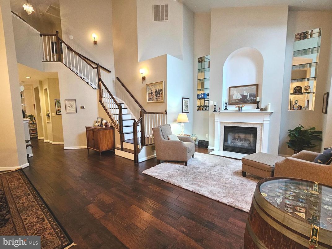 Fireplace, Interior, Living room, Wood Texture Flooring