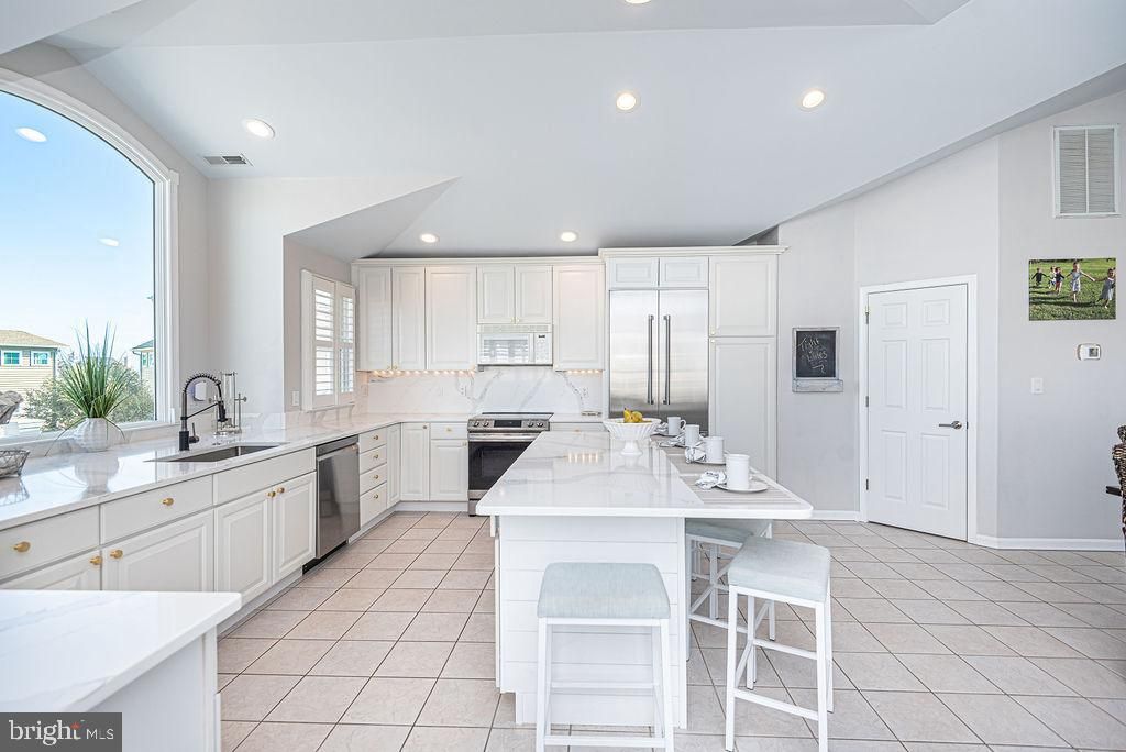 Interior, Kitchen, Recessed Lighting, Stainless Steel Appliances