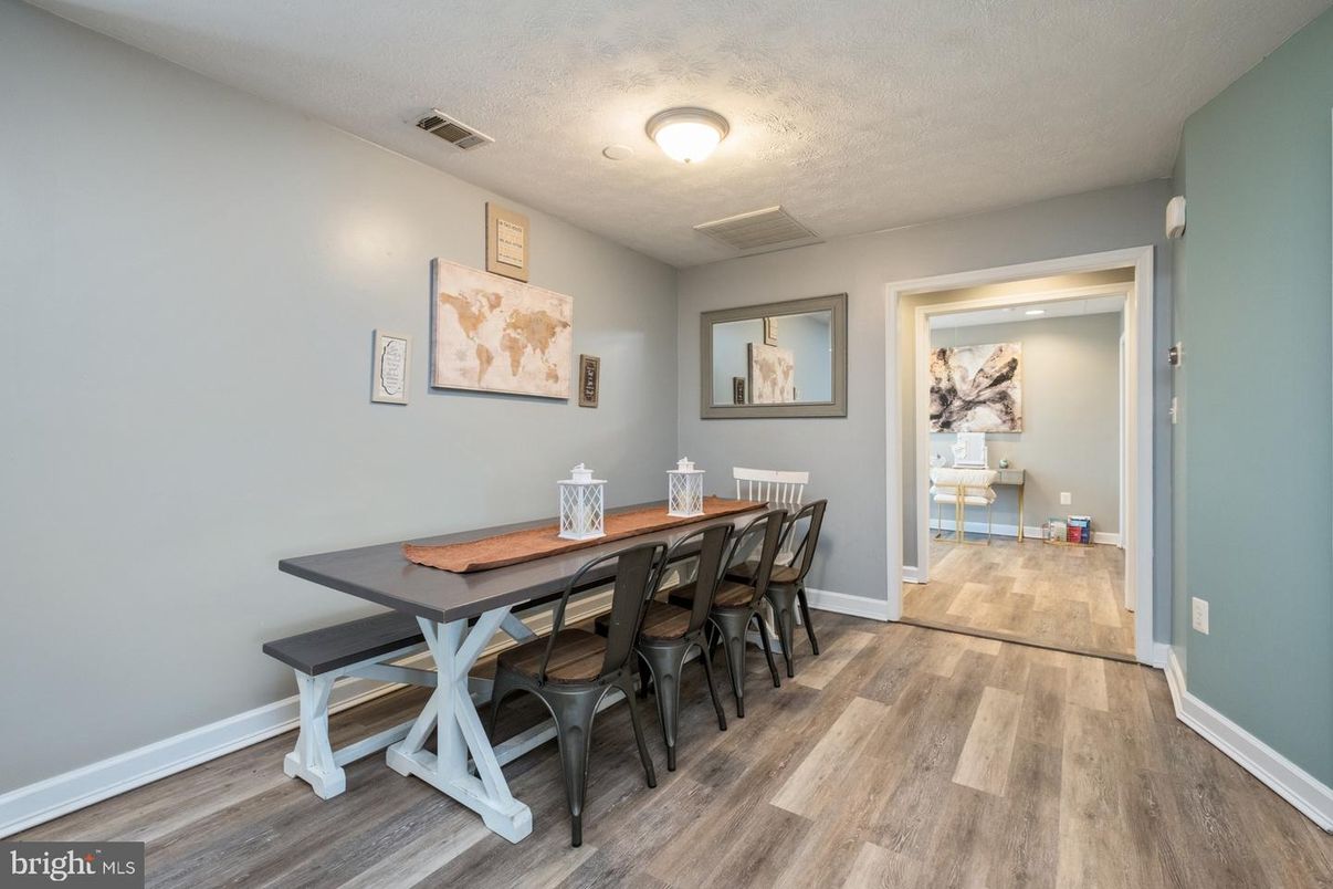 Dining room, Interior, Wood Texture Flooring