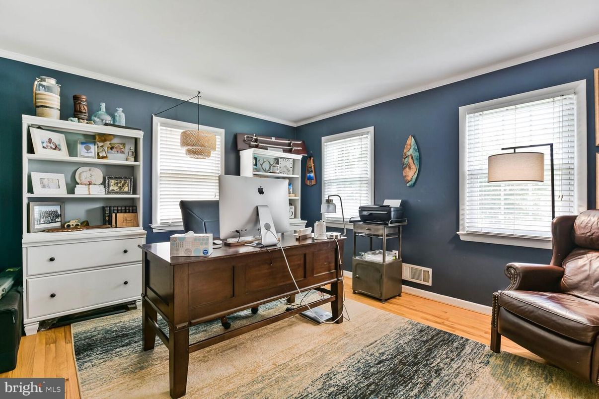 Home Office, Interior, Wood Texture Flooring