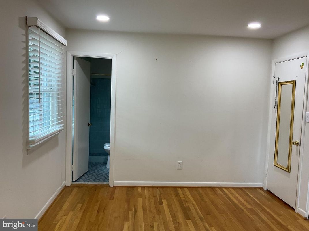 Bathroom, Empty room, Interior, Recessed Lighting, Wood Texture Flooring