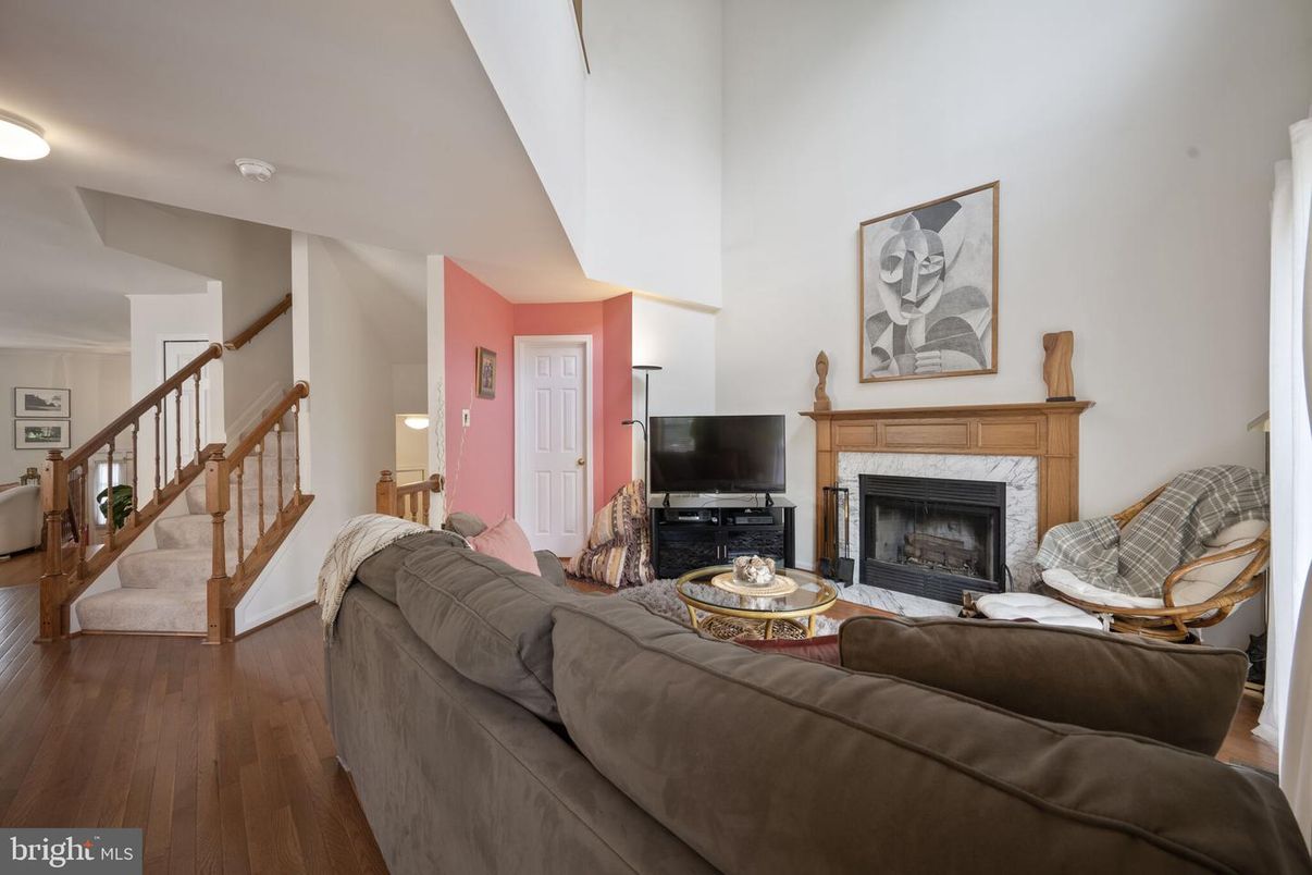 Fireplace, Interior, Living room, Wood Texture Flooring