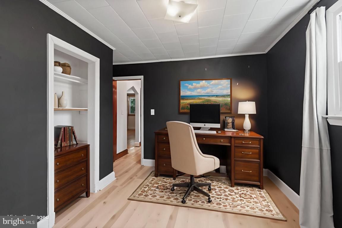 Home Office, Interior, Wood Texture Flooring