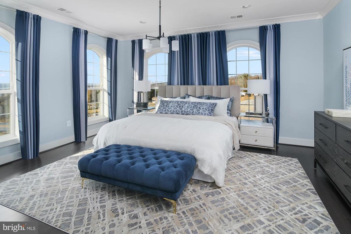Bedroom, Interior, Pendant Lights, Recessed Lighting