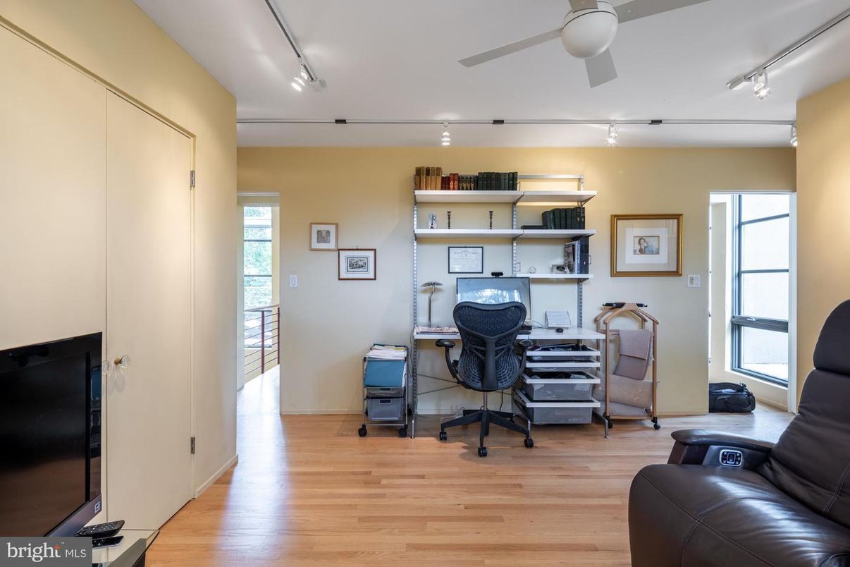 Home Office, Interior, Wood Texture Flooring