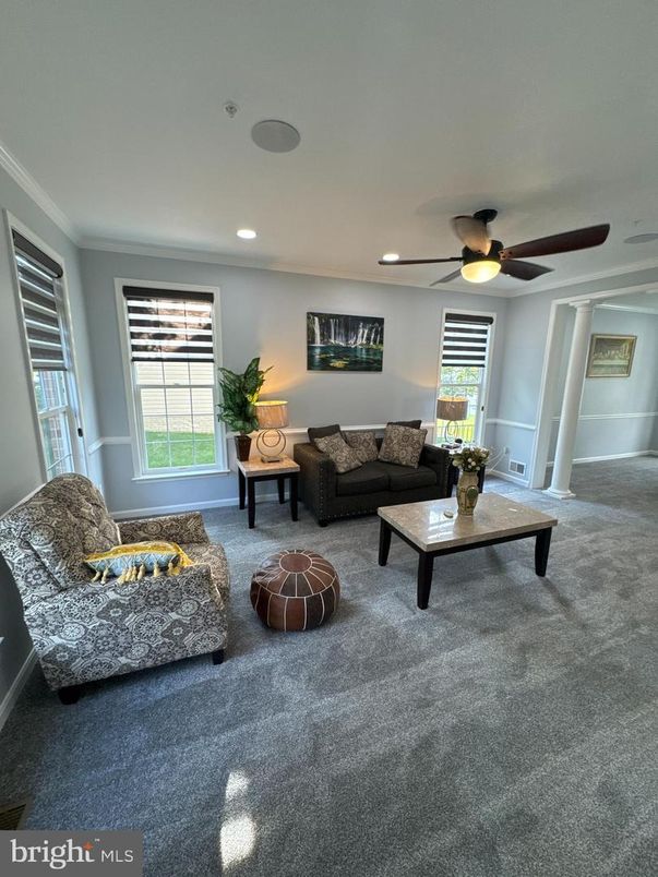 Interior, Living room, Recessed Lighting
