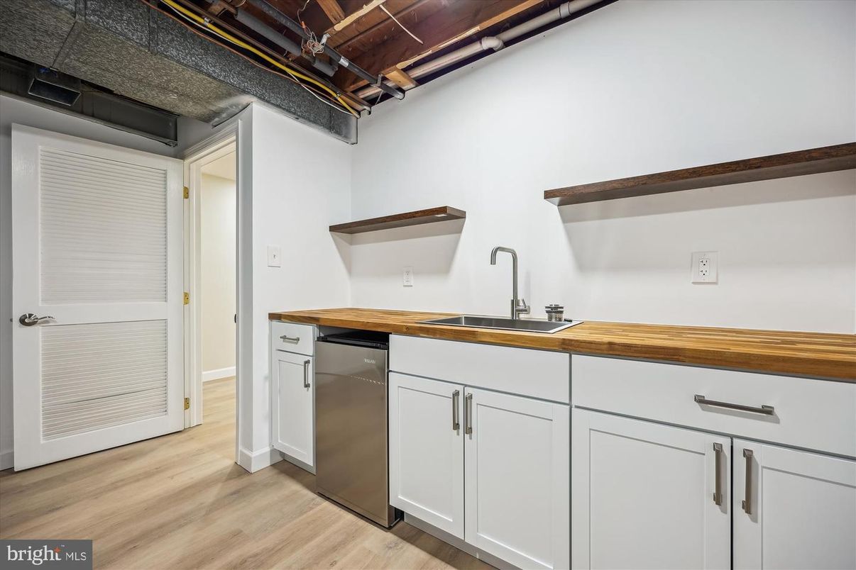 Interior, Kitchen, Wood Texture Flooring