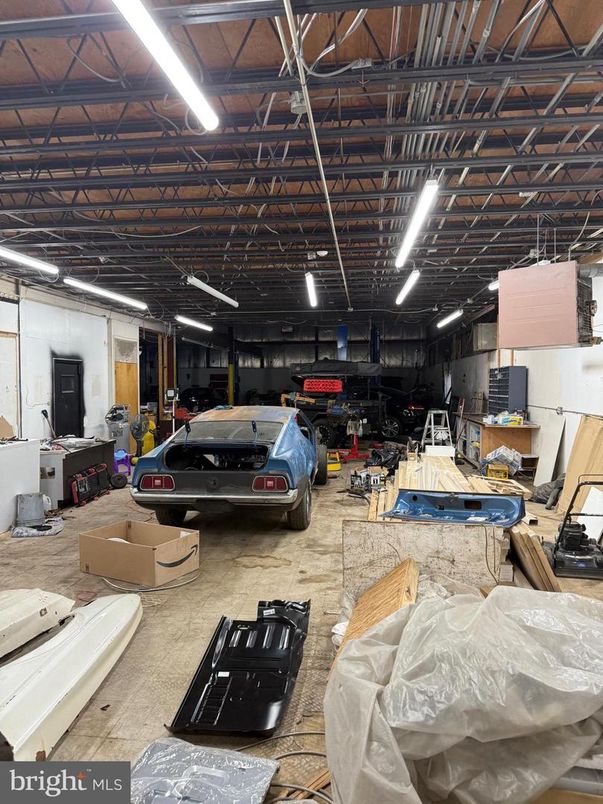Garage, Interior, Recessed Lighting, Stone Walls