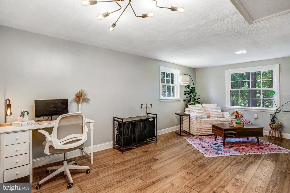Home Office, Interior, Wood Texture Flooring