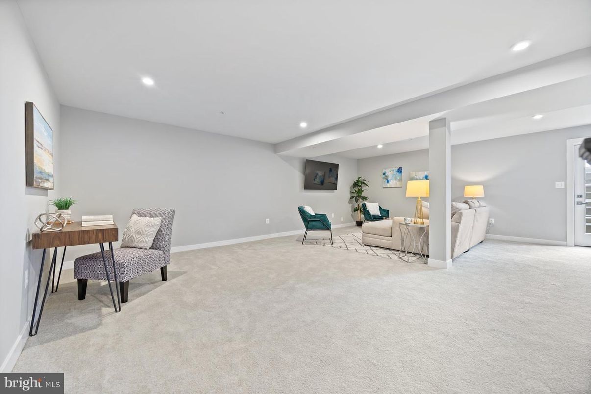 Home Office, Interior, Living room, Recessed Lighting