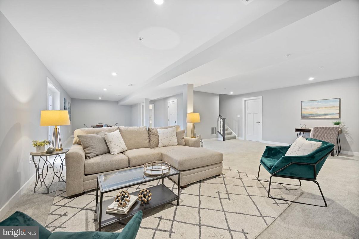 Interior, Living room, Recessed Lighting