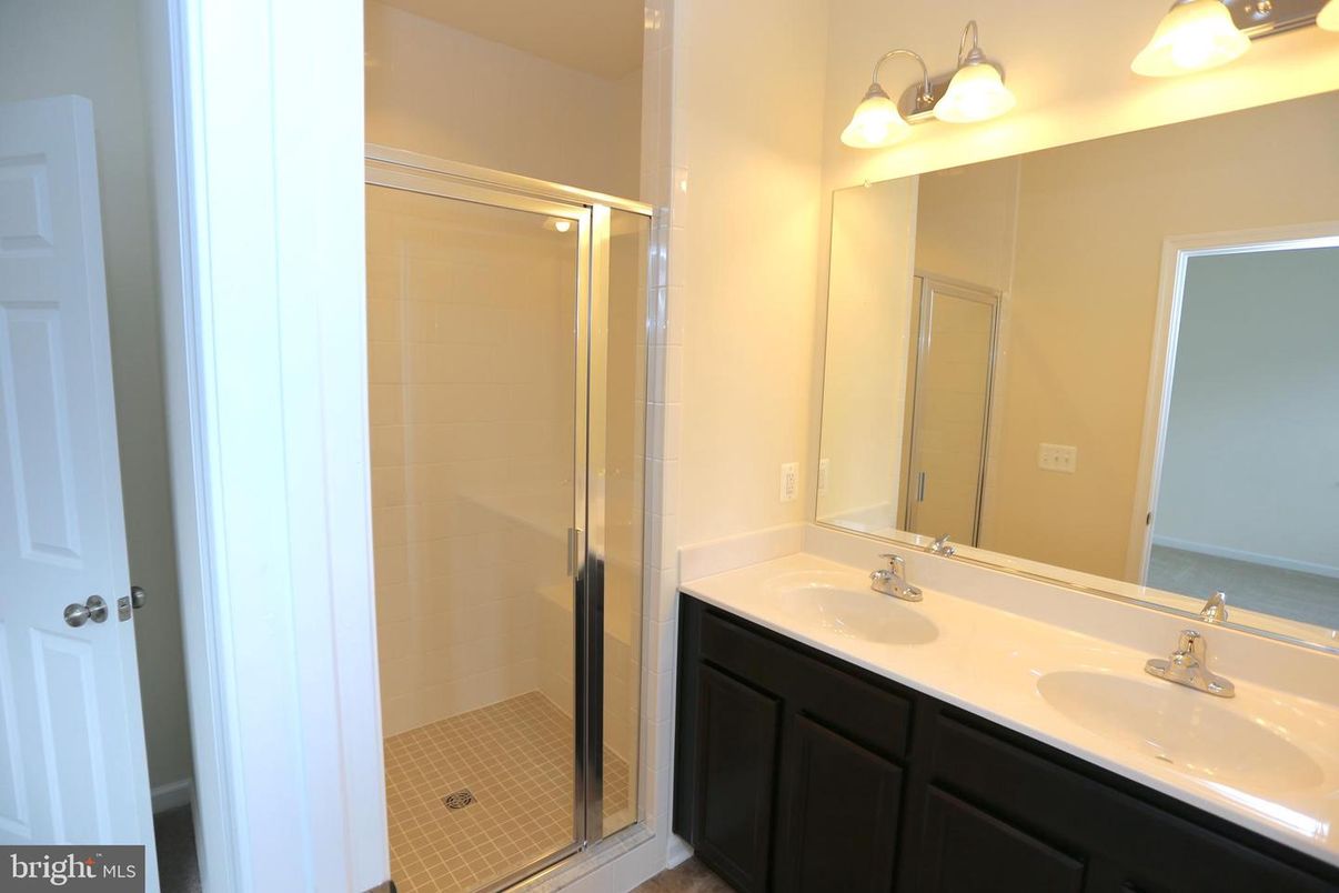 Bathroom, Dual Sink Vanities, Glass Shower, Interior