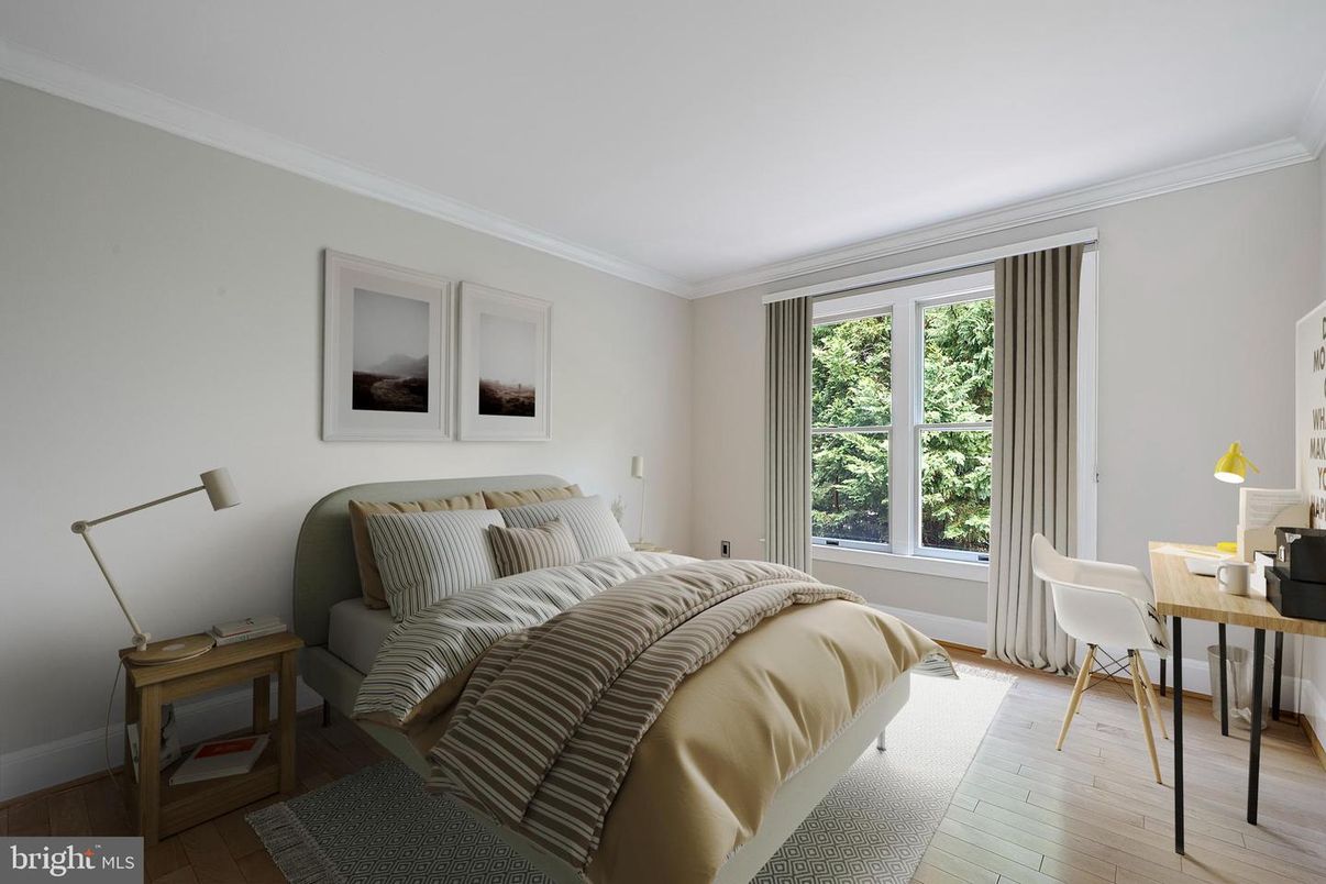 Bedroom, Home Office, Interior, Wood Texture Flooring