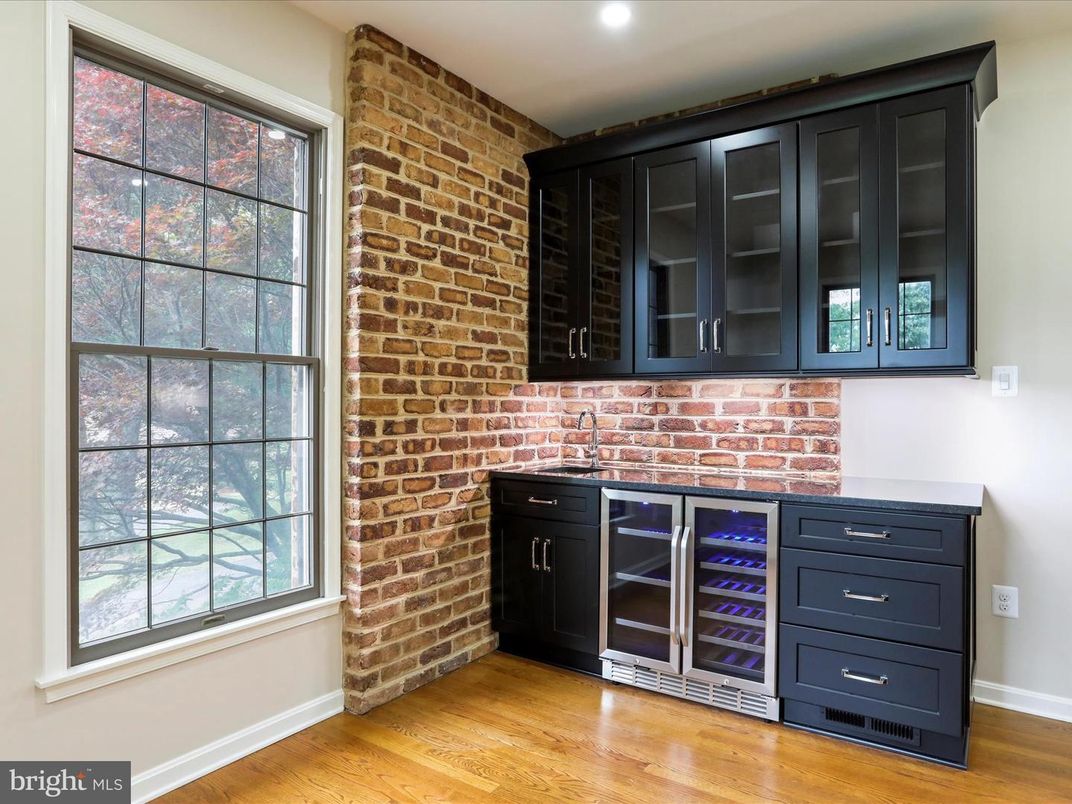 Interior, Recessed Lighting, Stone Walls, Wood Texture Flooring