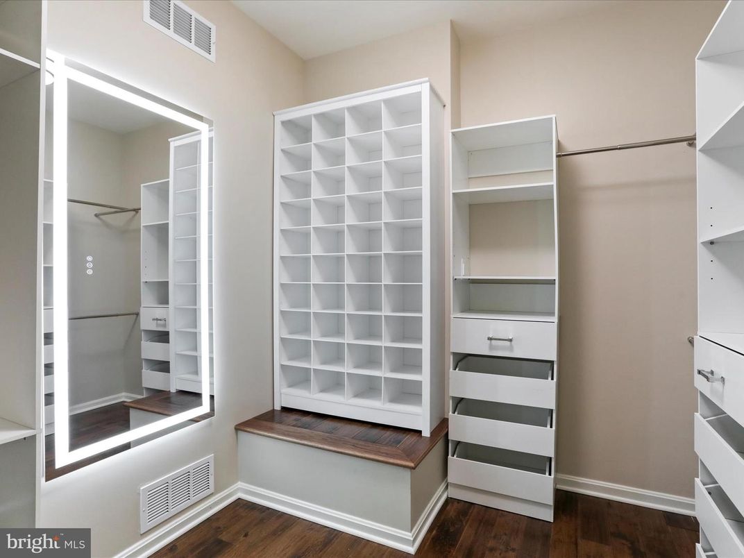 Interior, Walk-in Closets, Wood Texture Flooring