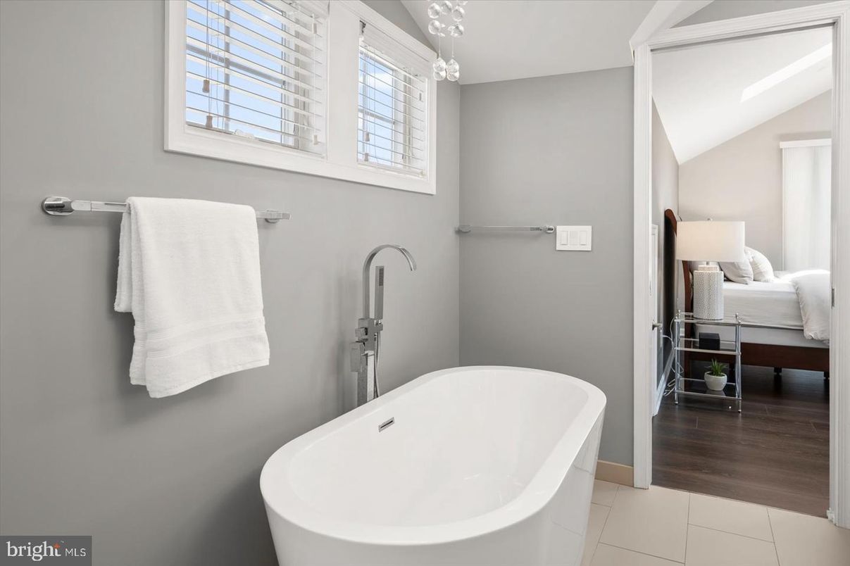 Bathroom, Free Standing Baths, Interior, Wood Texture Flooring
